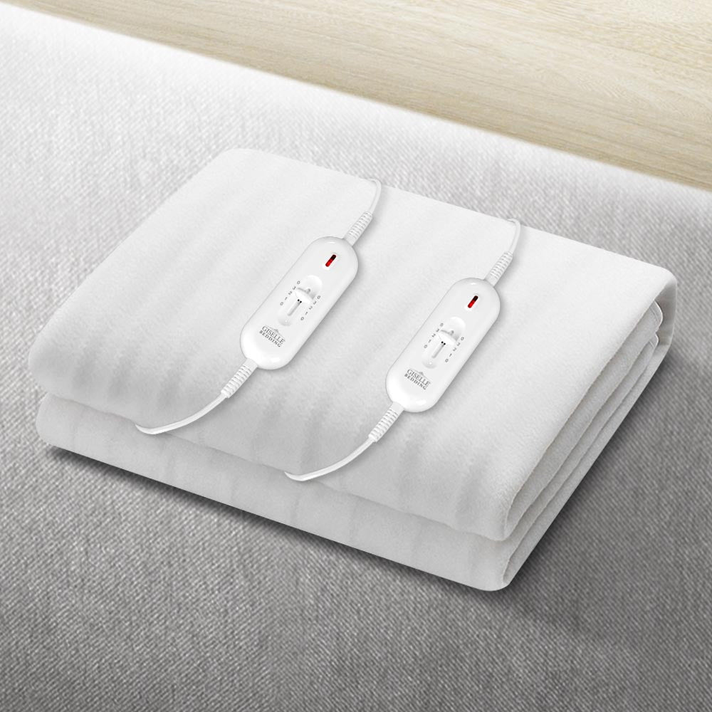 Giselle King Electric Blanket Polyester White