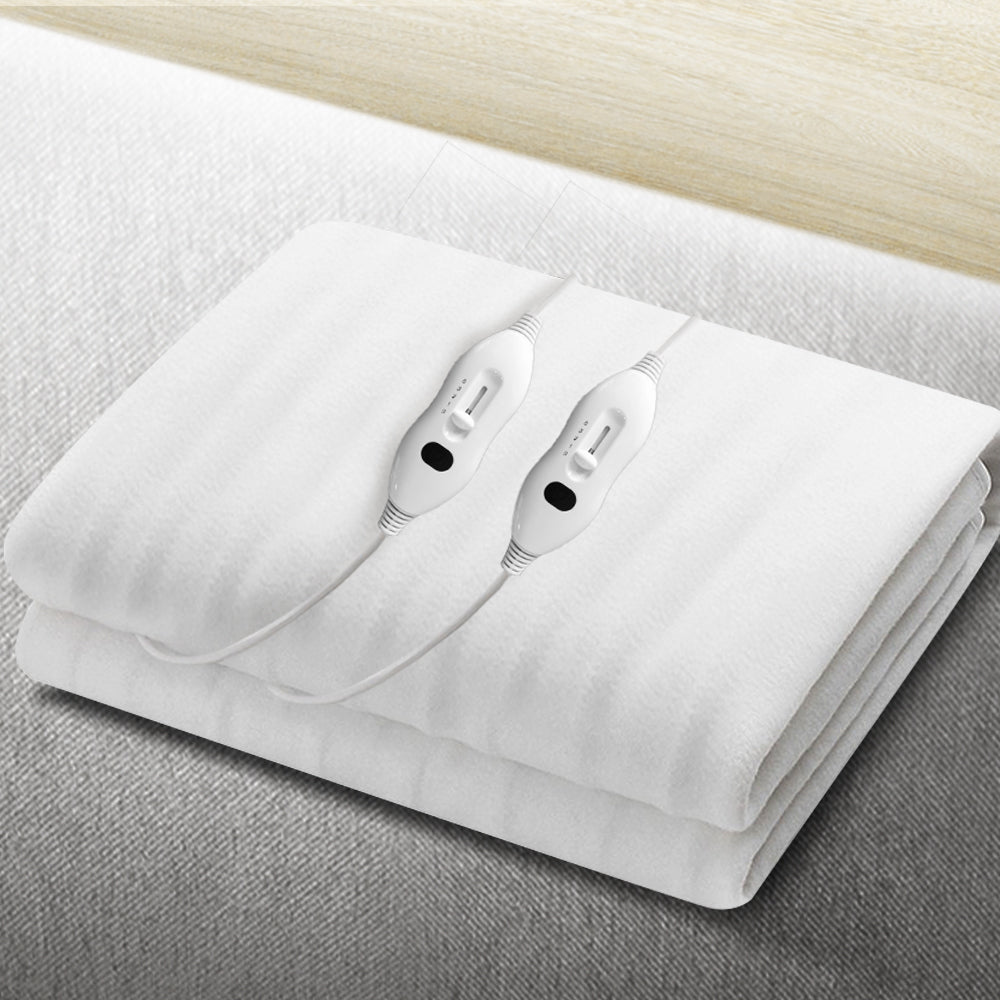 Giselle Queen Electric Blanket Polyester White