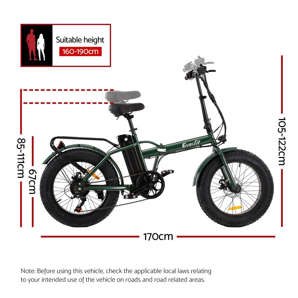 Everfit 20 Inch Folding Electric Bike 250W Urban City eBike
