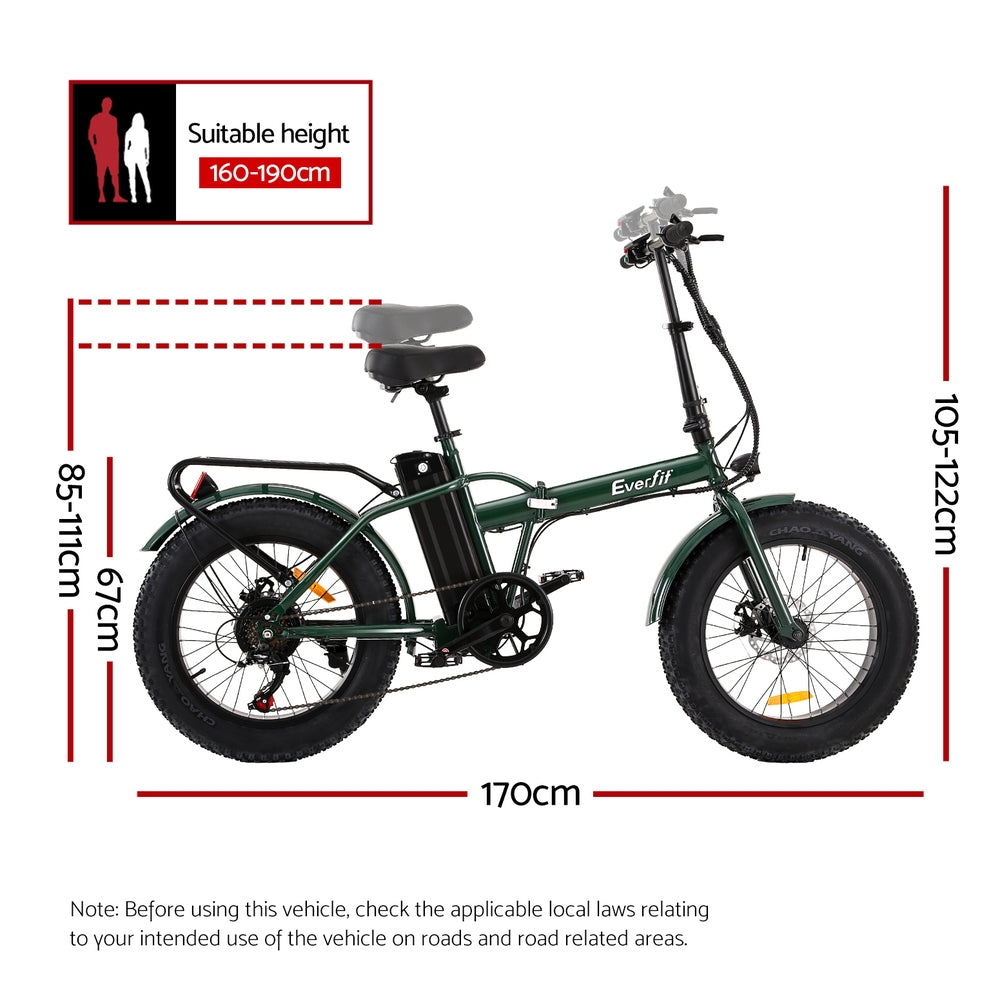 Everfit 20" Folding Electric Bike Urban eBike Rechargeable