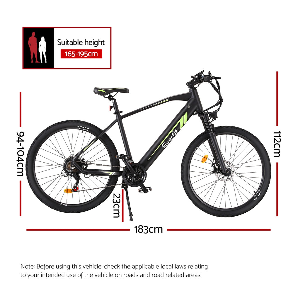 Everfit 27.5" Electric Mountain Bike 21-Speed 250W