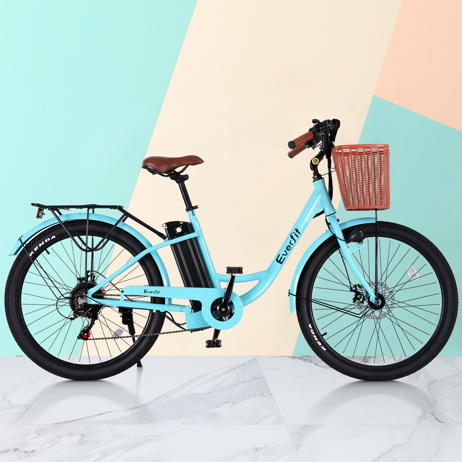 Everfit 26" Electric Bike City Bicycle eBike e-Bike Commuter w/ Battery BL