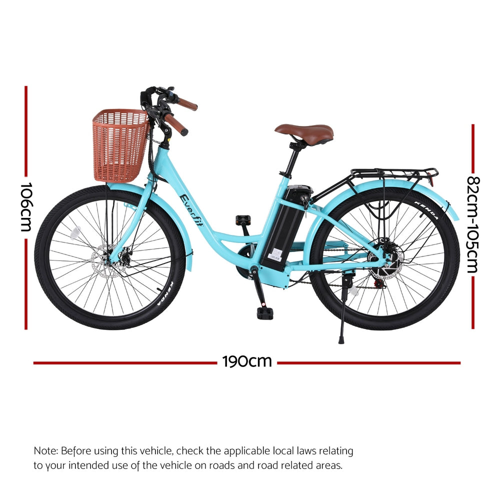 Everfit 26" Electric City Bike Commuter Blue