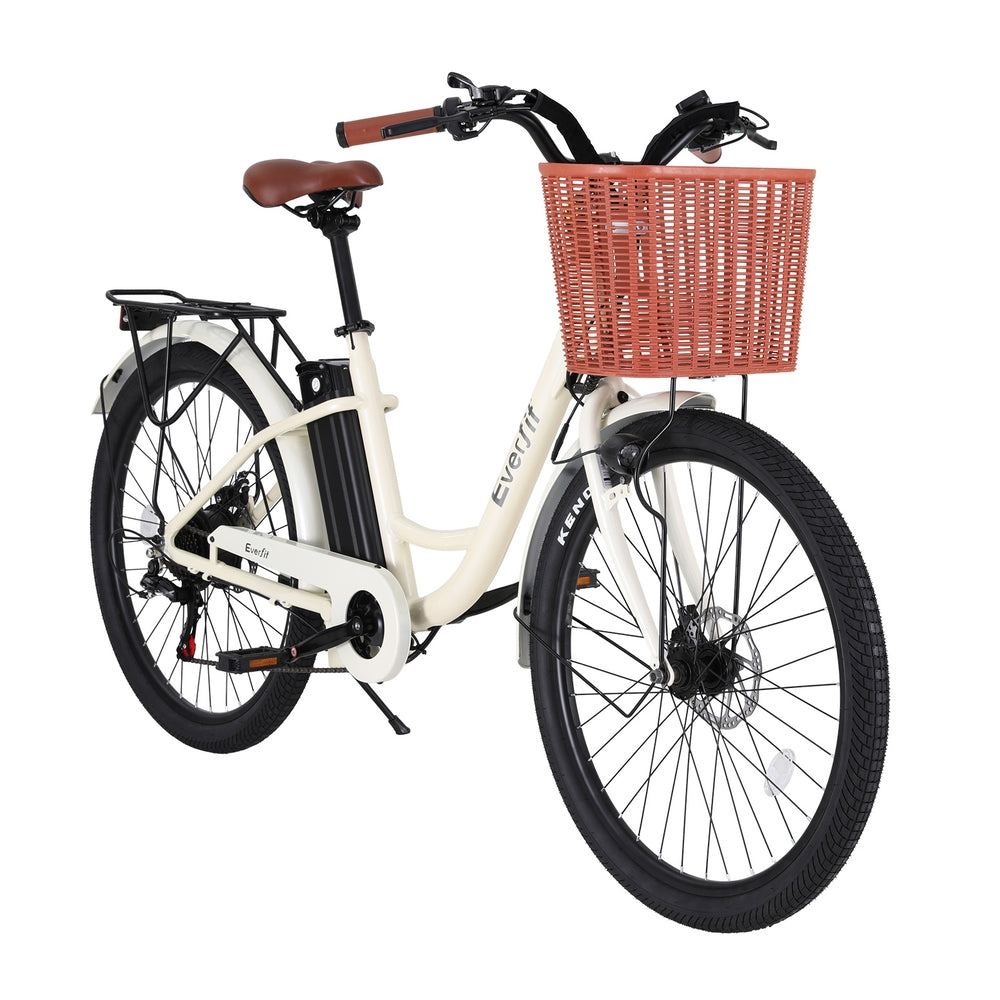 Everfit 26" Electric Bike City Bicycle eBike e-Bike Commuter w/ Battery WH