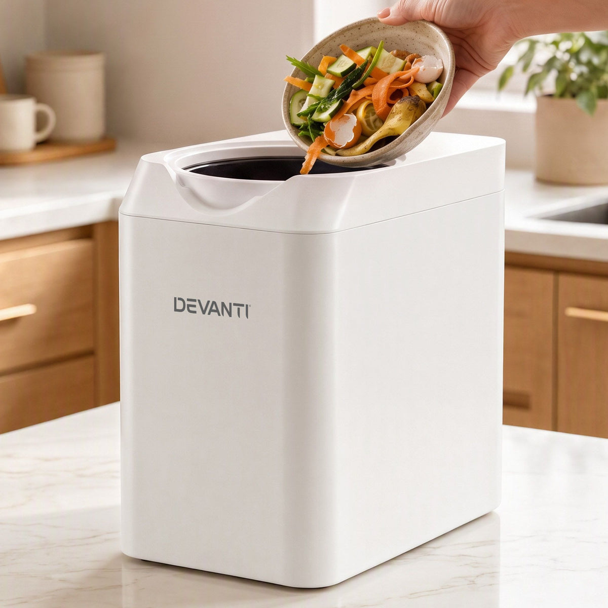 Devanti 4.5L Electric Composter Smart Compost Bin Kitchen Food Waste Recycler