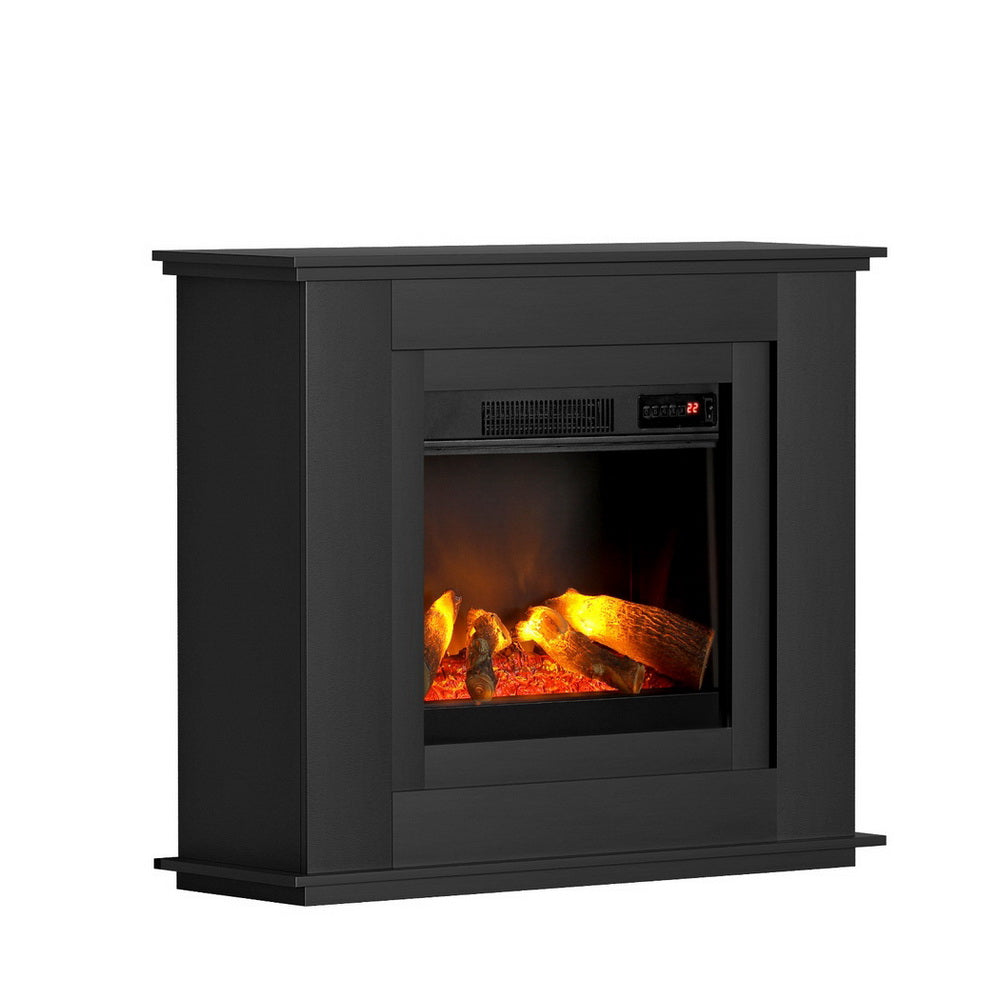 Devanti 2000W Electric Fireplace Heater Black