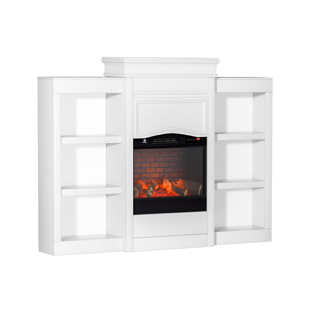 Devanti 2000W Electric Fireplace Heater White