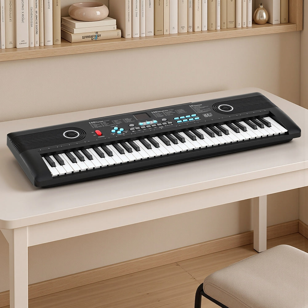 Alpha 61-Key Digital Piano Keyboard Electric Kids Black