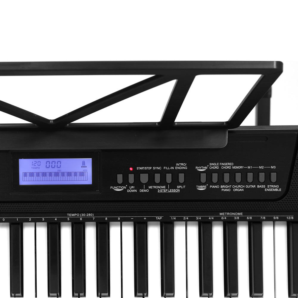 Alpha 61-Key Electronic Piano Keyboard Touch Sensitive Black