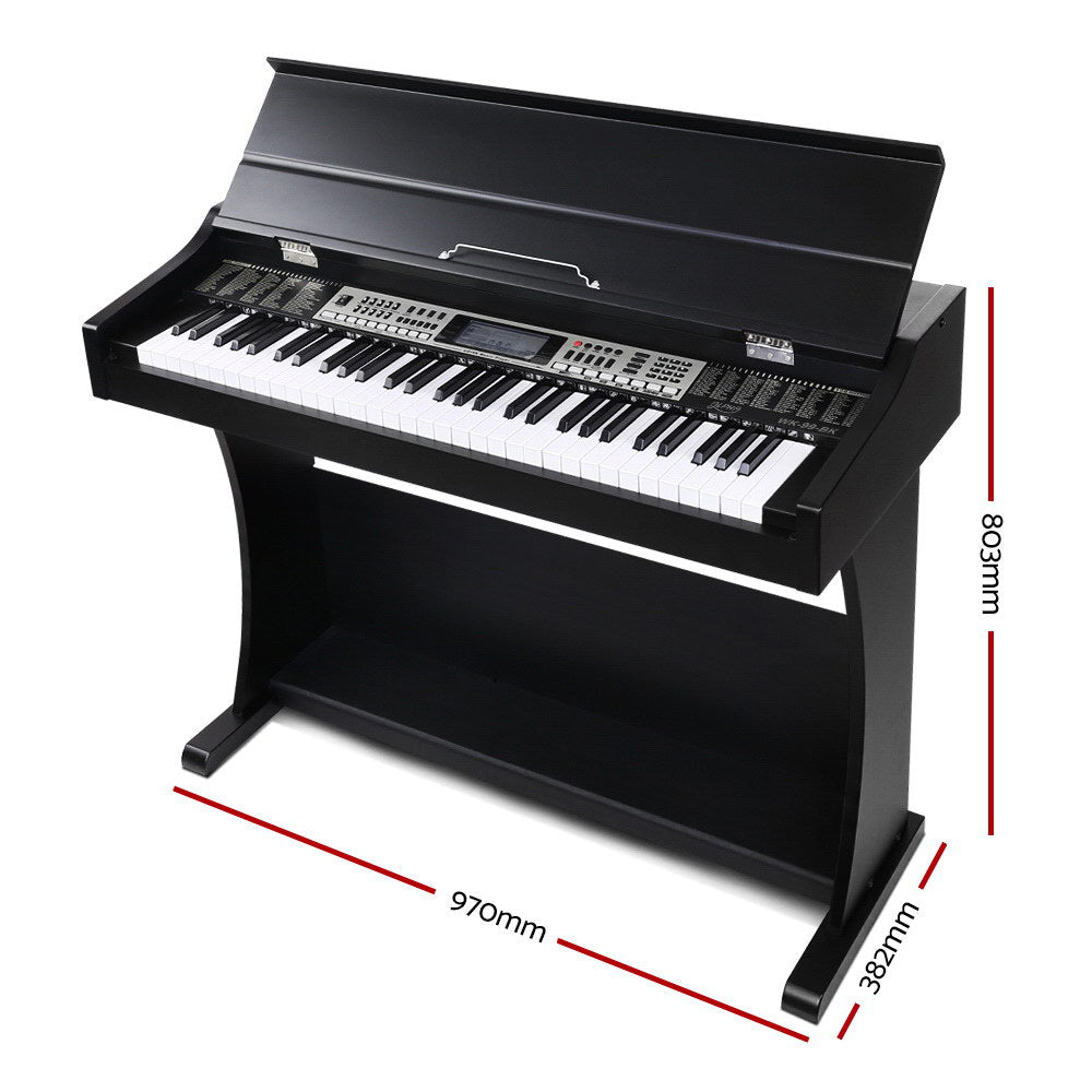 Alpha 61-Key Electronic Piano Keyboard Digital Music Stand