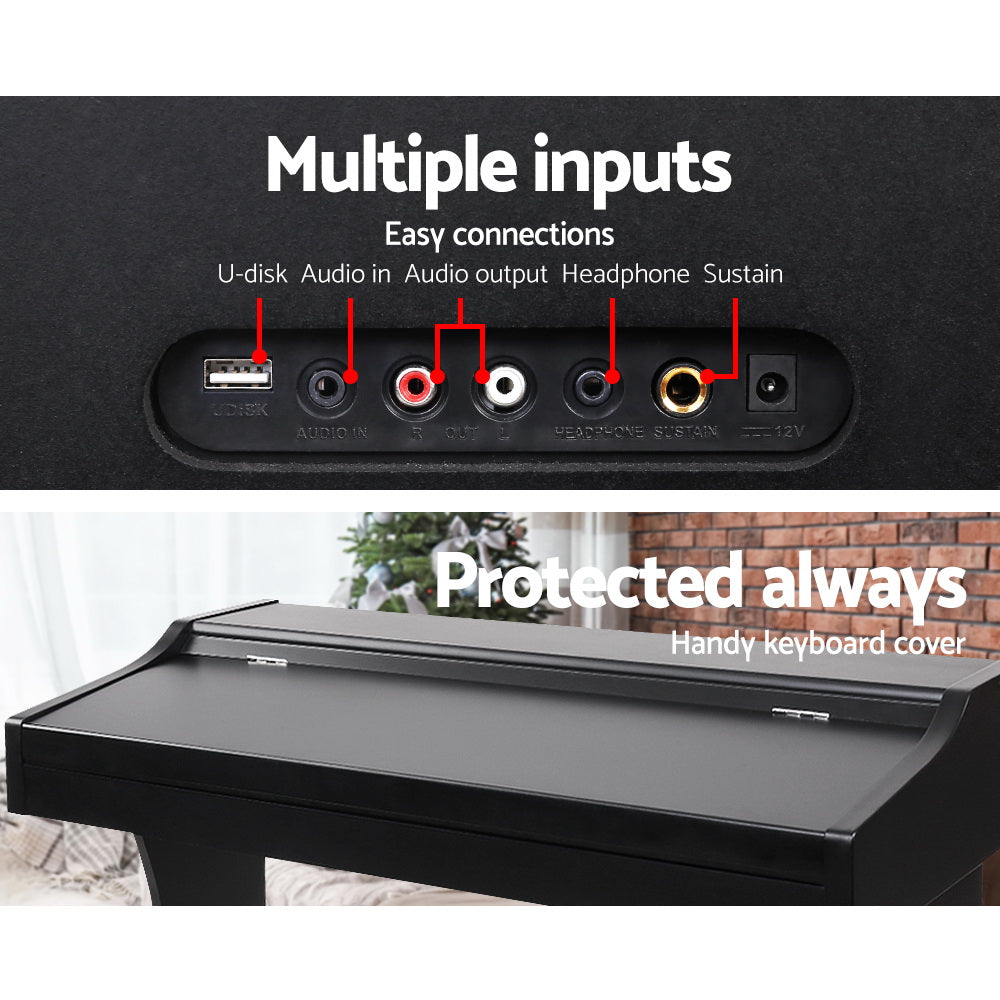 Alpha 61-Key Electronic Piano Keyboard Digital Music Stand