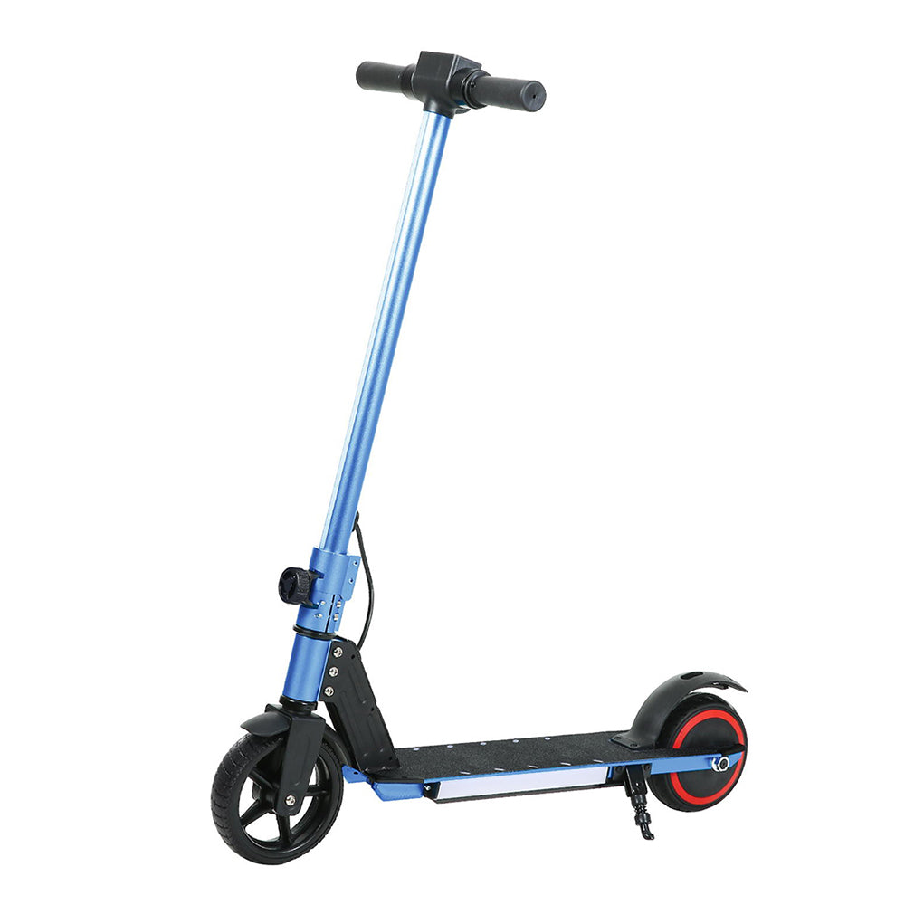 Blue Electric Scooter 130W Folding LED Light Commuter