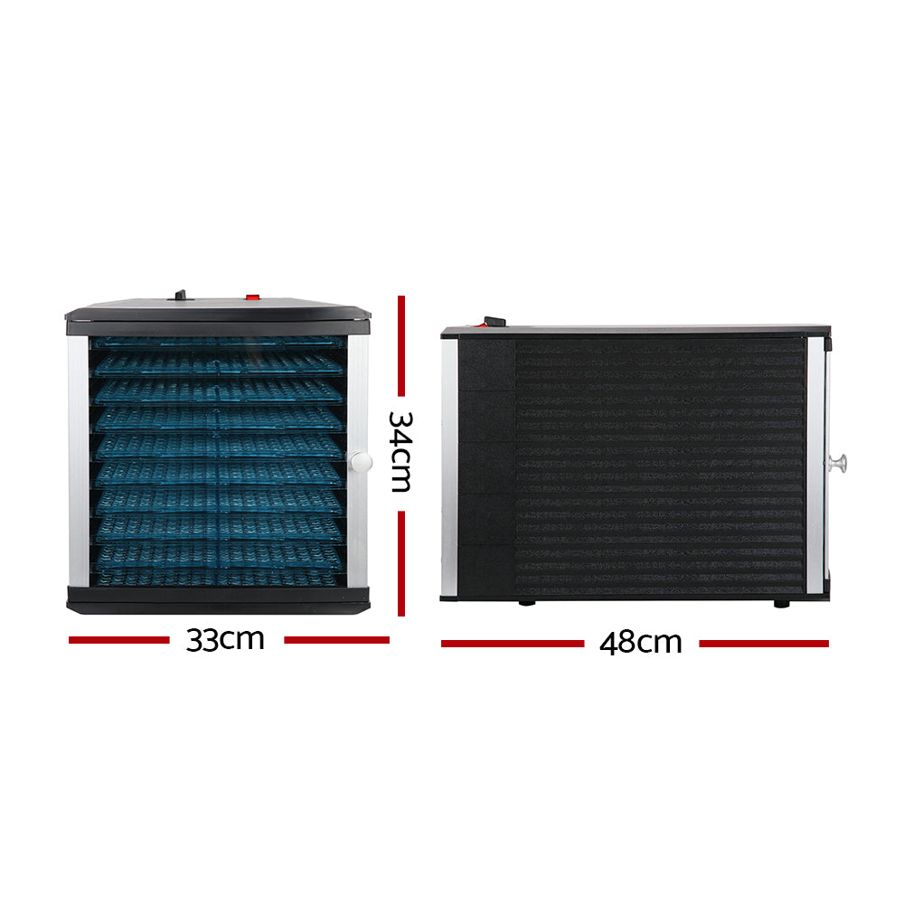 Devanti 10-Tray Food Dehydrator Adjustable Temperature BPA-Free