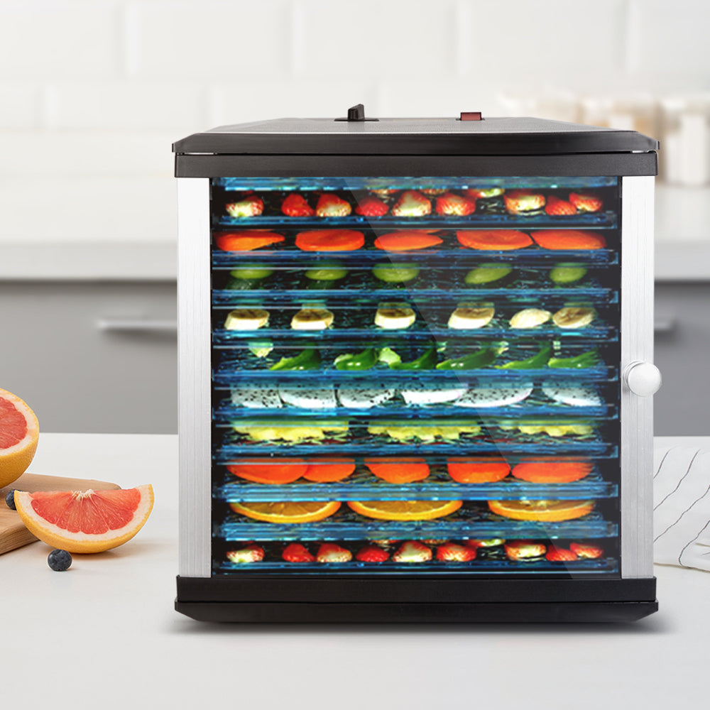 Devanti 10-Tray Food Dehydrator Adjustable Temperature BPA-Free