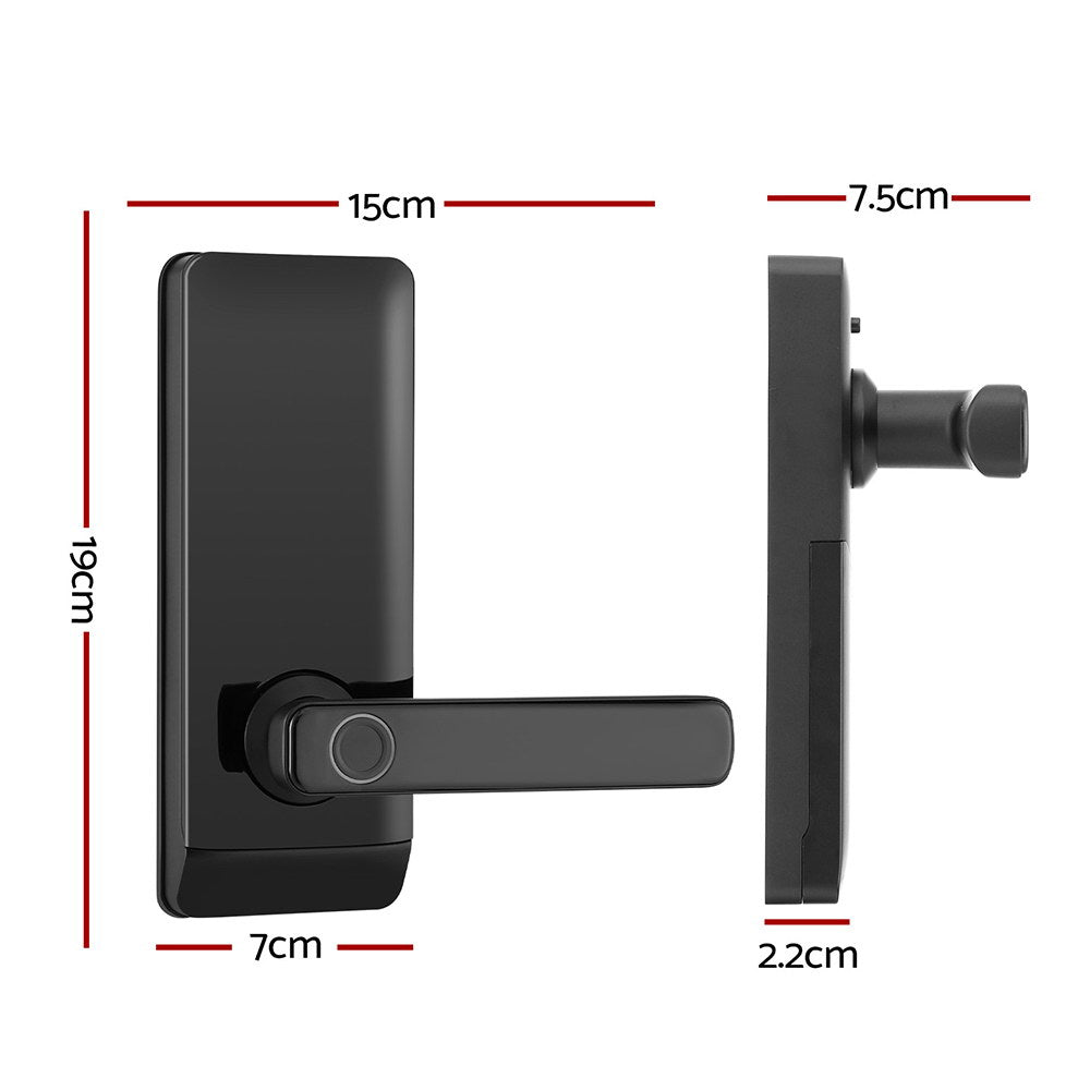 UL-tech Smart Fingerprint Door Lock Black
