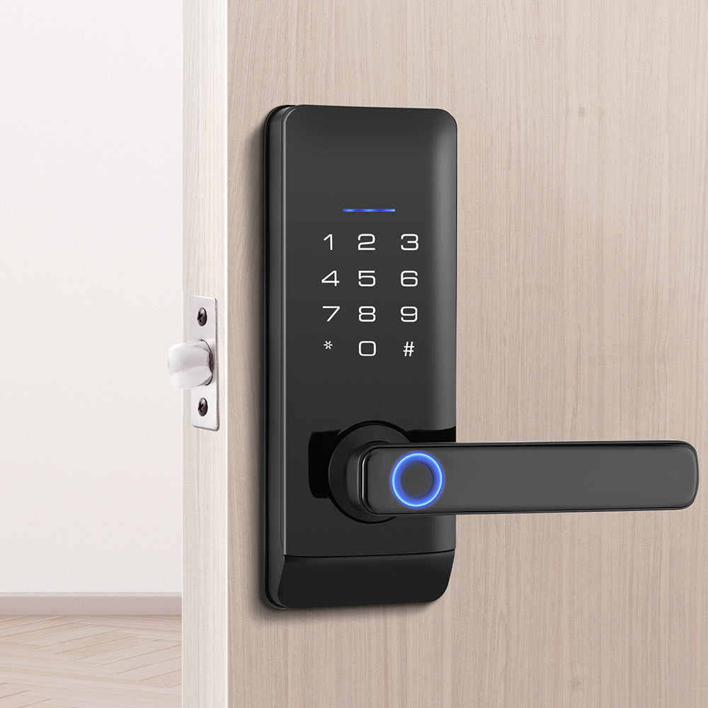 UL-tech Smart Fingerprint Door Lock Black