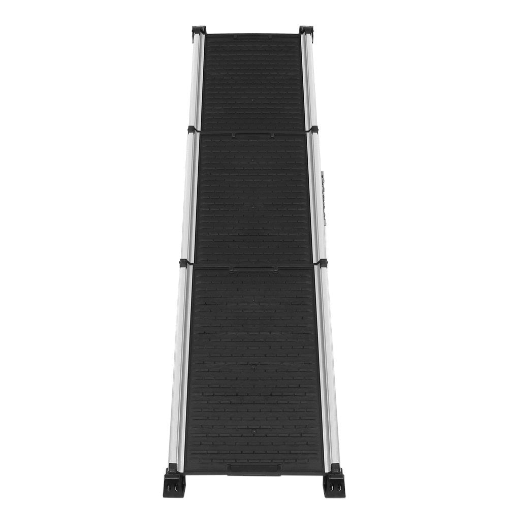 i.Pet Foldable Dog Ramp Adjustable Portable Ladder Black