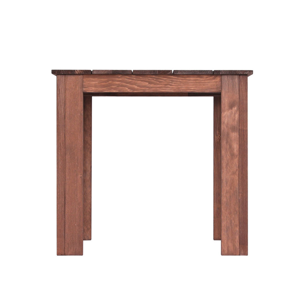 Gardeon Wooden Outdoor Side Table Coffee Desk Brown