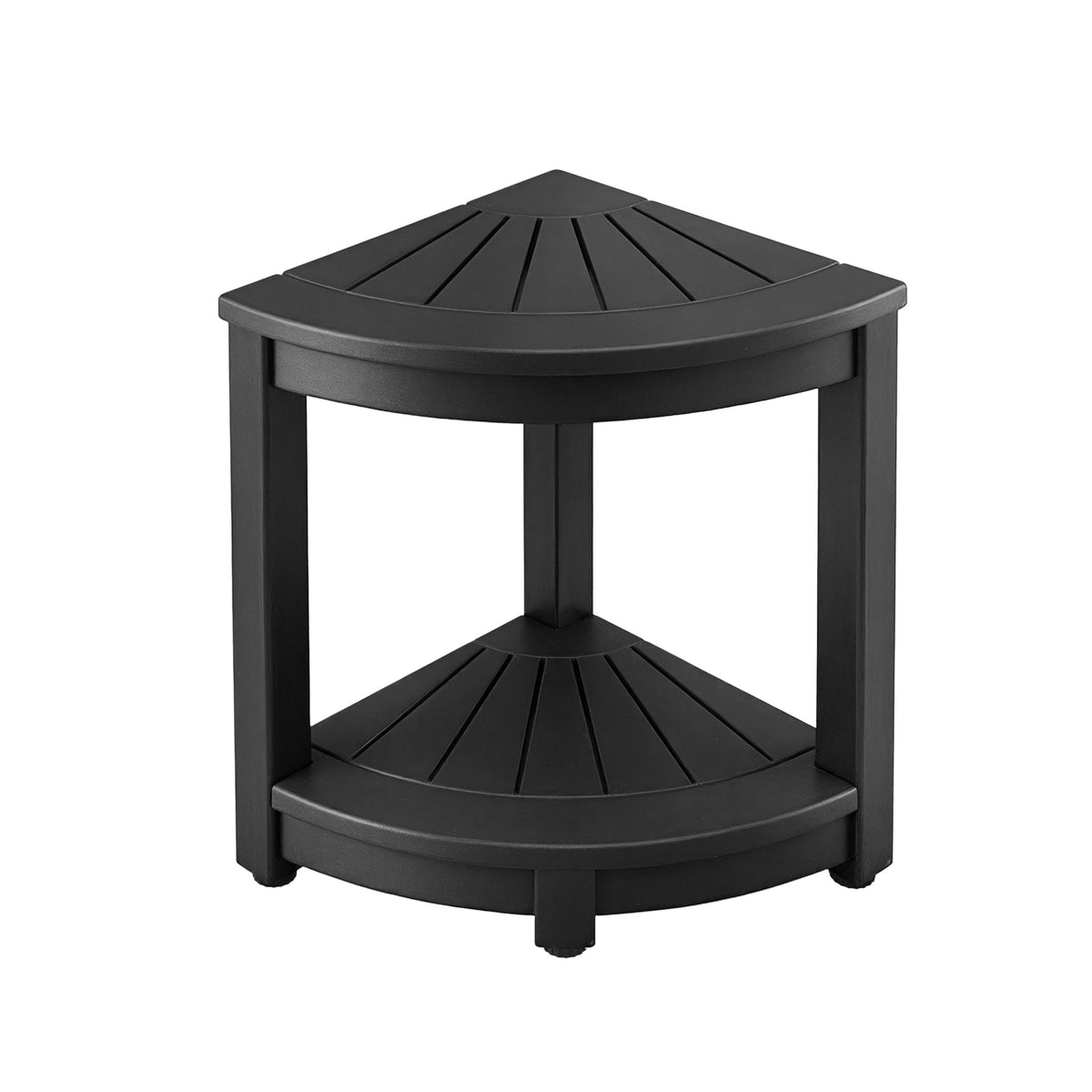 Gardeon Outdoor Coffee Side Table 2-in-1 HDPE Black