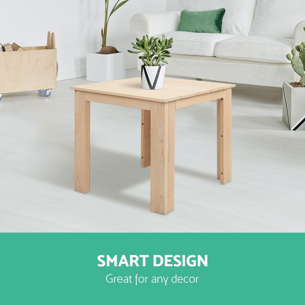 Gardeon Wooden Outdoor Side Table Natural