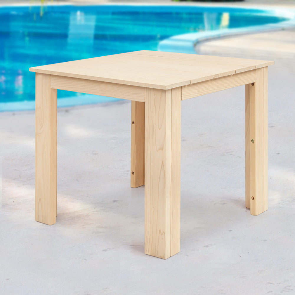 Gardeon Wooden Outdoor Side Table Natural