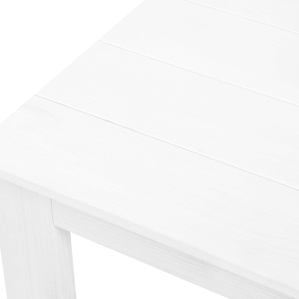 Gardeon Outdoor Wooden Side Table White