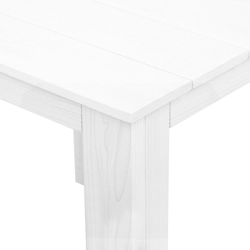 Gardeon 3PC Adirondack Outdoor Furniture Set Foldable White