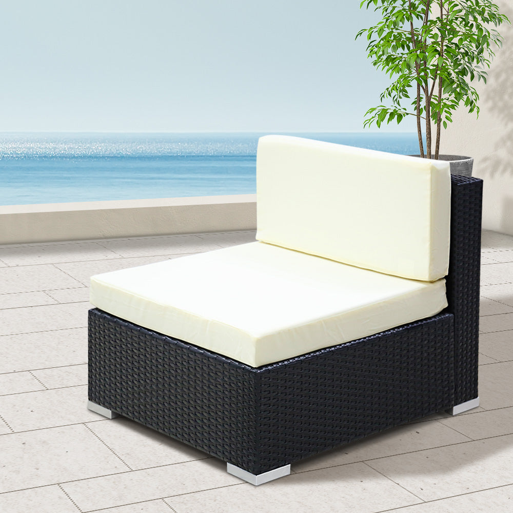 Gardeon Outdoor Sofa Set 2PC Wicker Rattan Garden Lounge Chairs