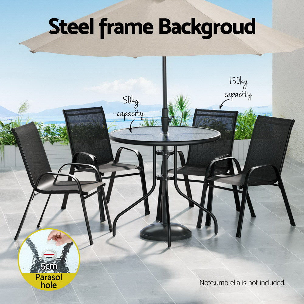 Gardeon Outdoor Dining Set Table and Chairs Patio Garden Furniture Bistro Set