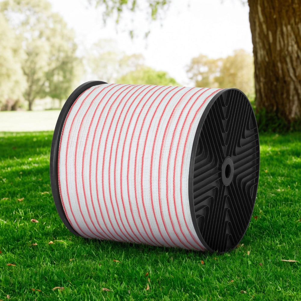 Giantz 400M Electric Fence Polytape Red White