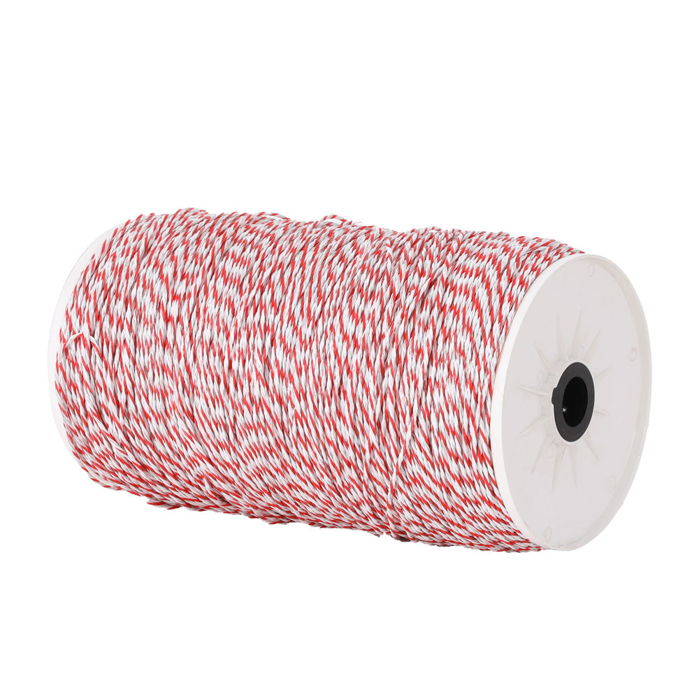 Giantz 1000m Poly Wire Electric Fence Red/White