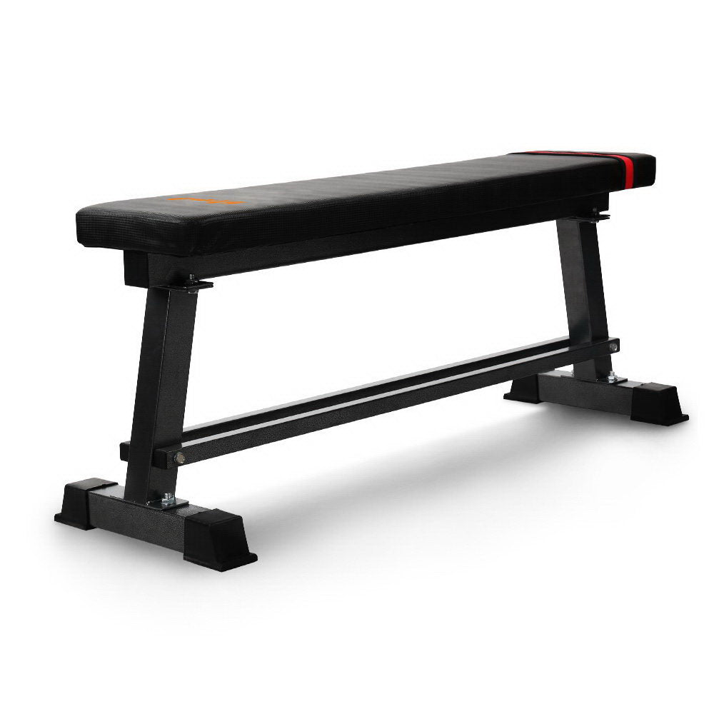 Everfit Flat Bench Press Home Gym Equipment 300kg Capacity Black