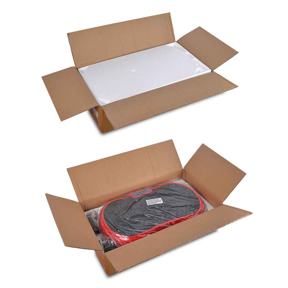Everfit Vibration Machine Platform with Resistance Bands Red