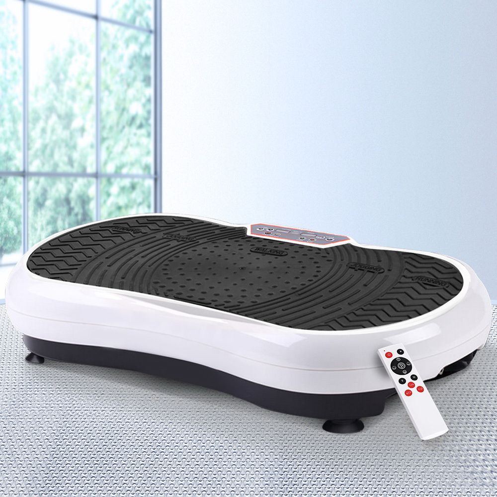 Everfit Vibration Machine Platform with Resistance Bands White