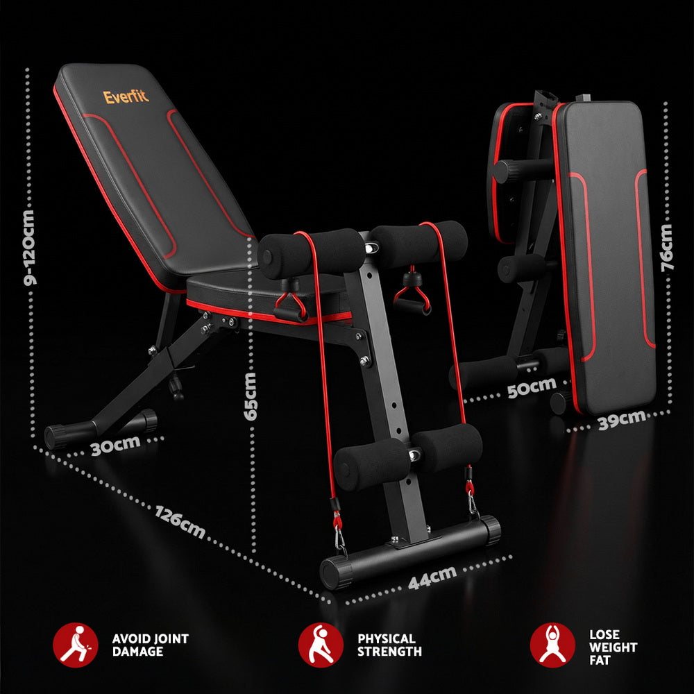Everfit FID Adjustable Weight Bench, 150kg Capacity