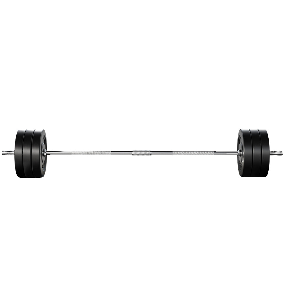 Everfit 68kg Barbell Set Weight Plates Lifting Bench 168cm