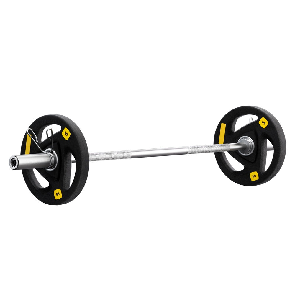 Heavy-Duty 16kg Barbell Set with Cast Iron Plates - Everfit