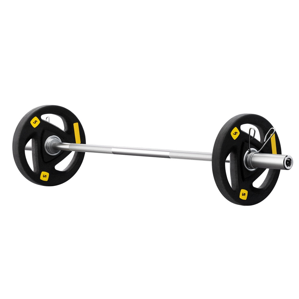 Heavy-Duty 16kg Barbell Set with Cast Iron Plates - Everfit