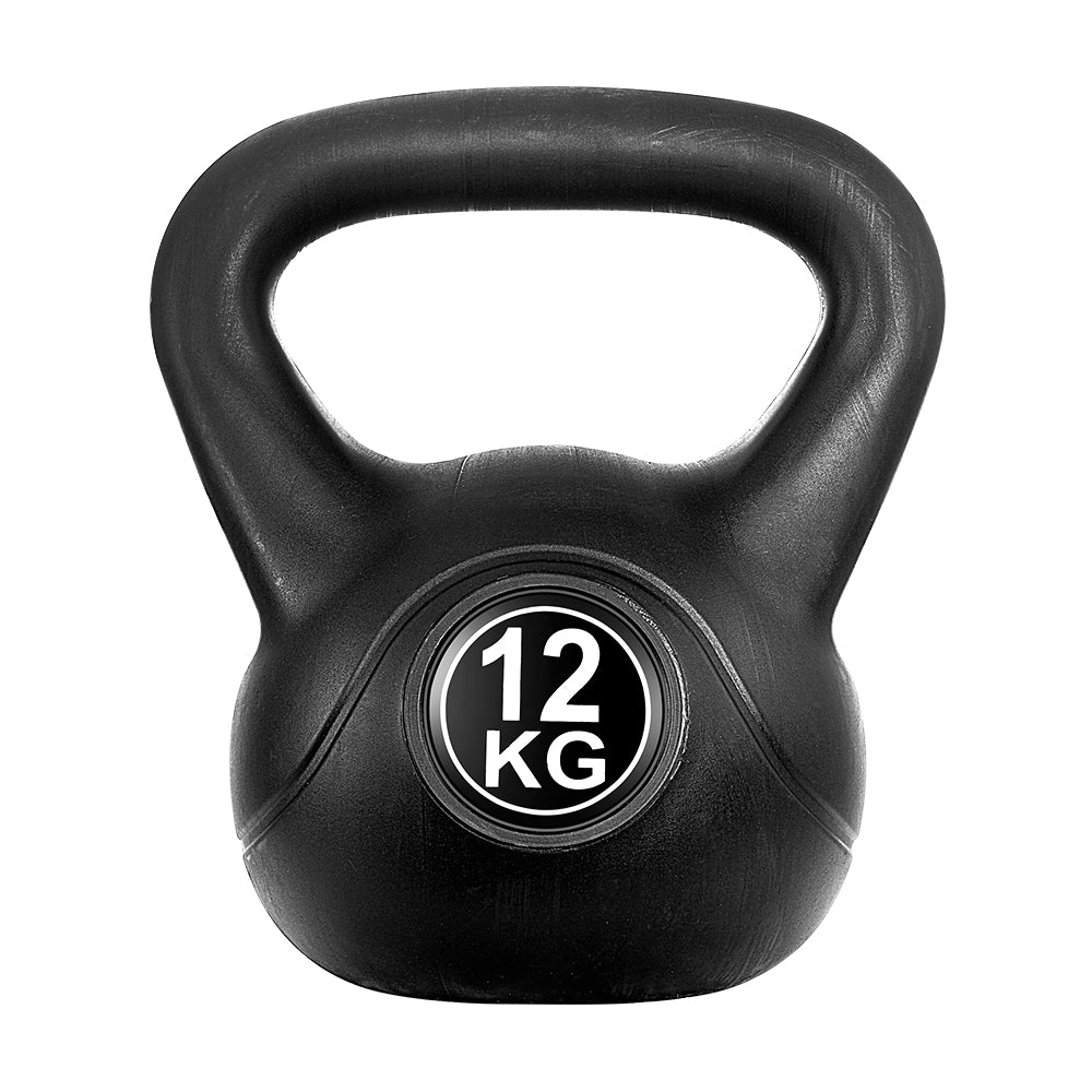 Everfit 12kg Kettlebell Set Weight Lifting Black