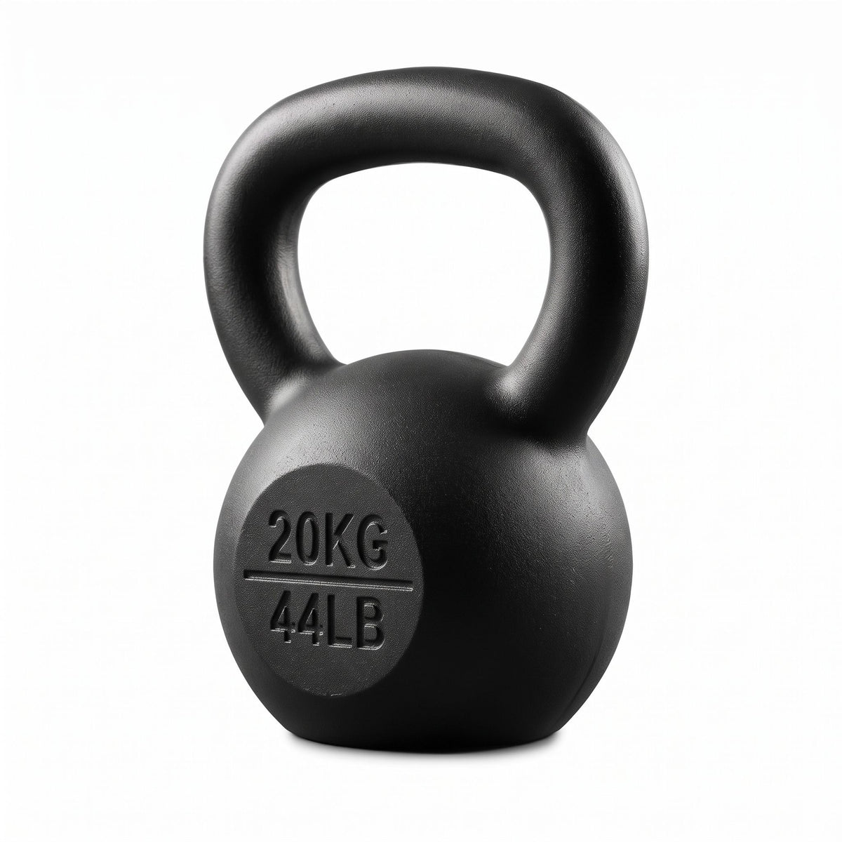 Everfit 20kg Cast Iron Kettlebell Powder Coating Flat Bottom Home Gym