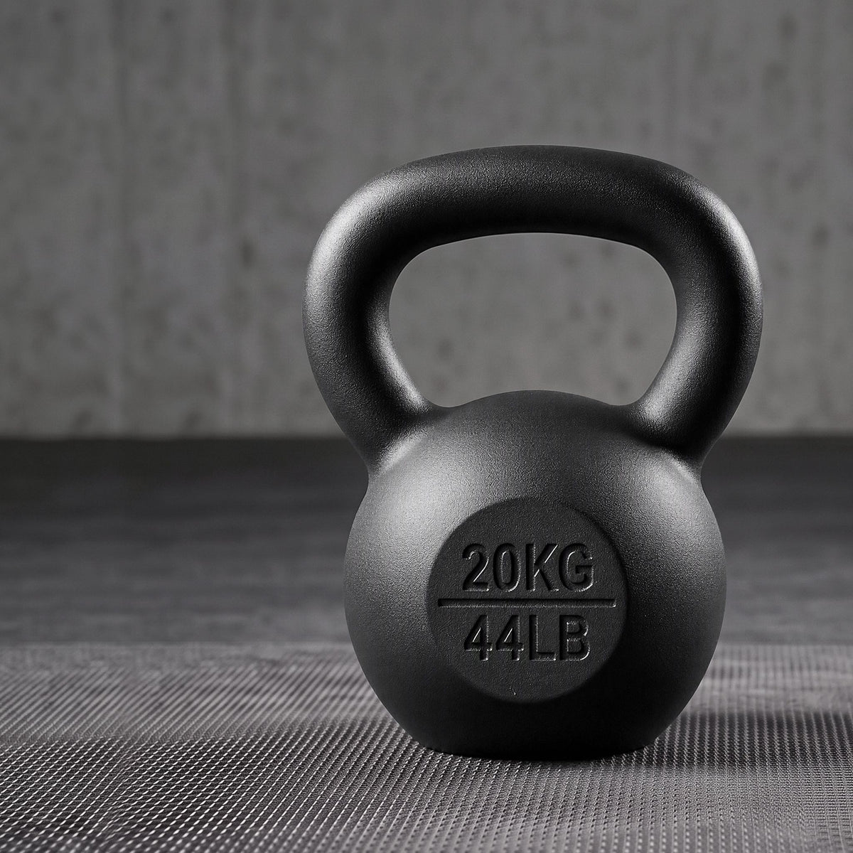 Everfit 20kg Cast Iron Kettlebell Powder Coating Flat Bottom Home Gym