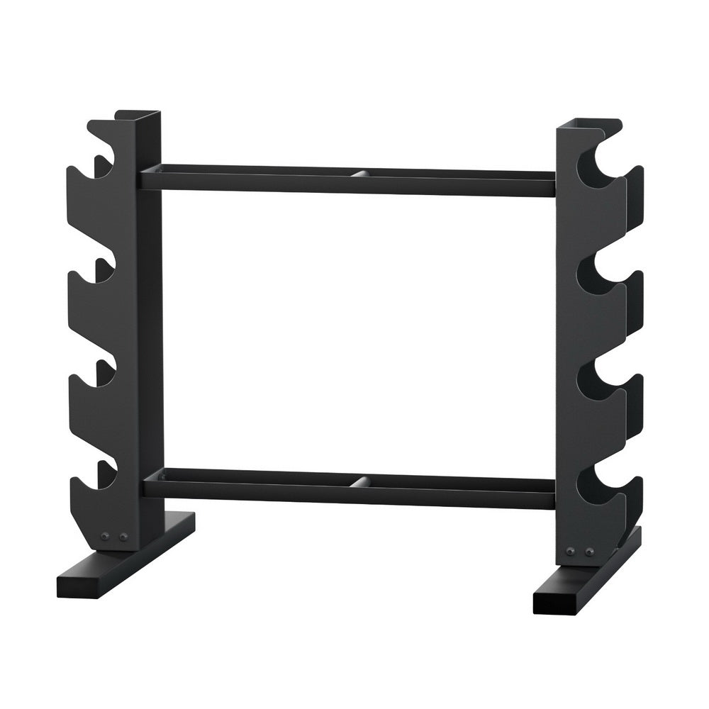 Everfit Dumbbells Rack Dumbbell Kettlebell Stand Home Gym Storage 200kg Capacity