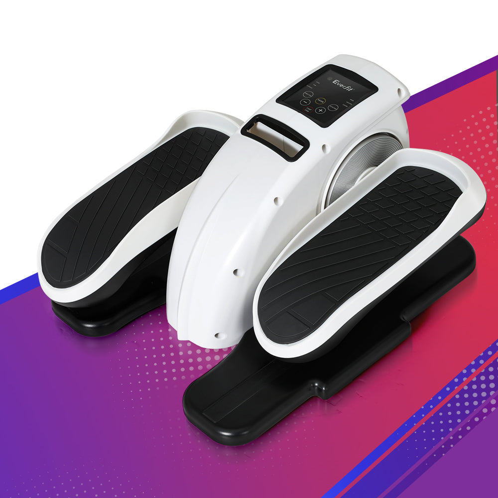 Everfit Mini Pedal Exerciser Under Desk Bike White/Black