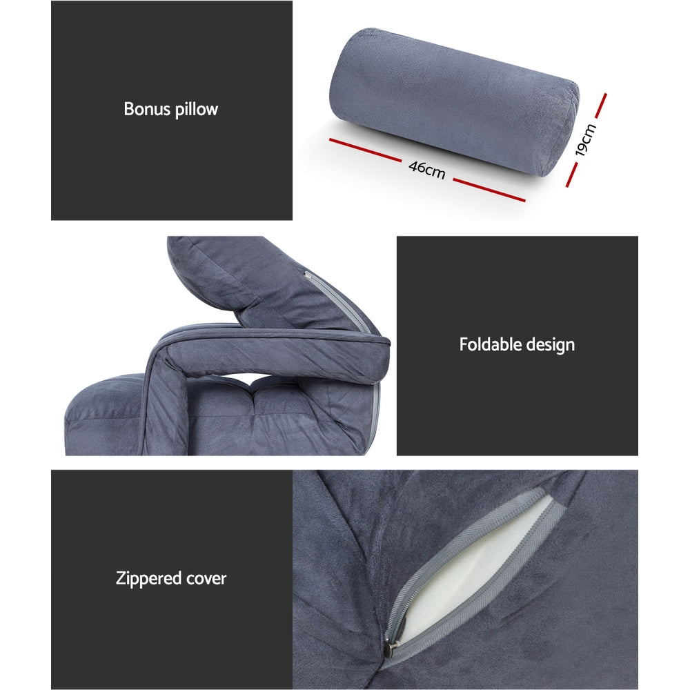 Rota Floor Lounge Sofa Chair Swivel Charcoal
