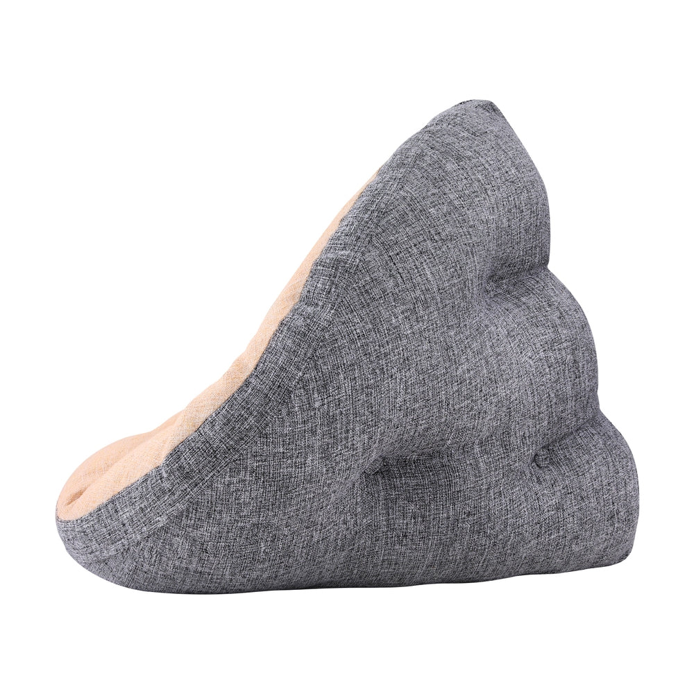 4-in-1 Foldable Floor Lounge Sofa Bed Chair Washable Beige