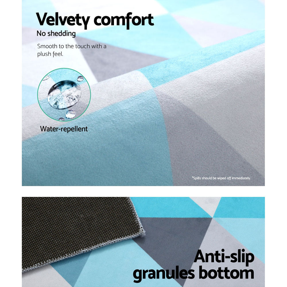Tria Large Area Rug 200x290cm Soft Short Pile Modern