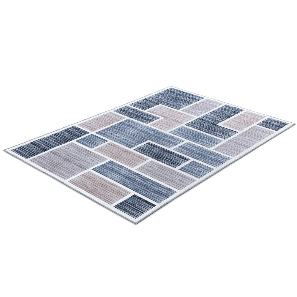 Oblo 160x230cm Area Rug Soft Short Pile Modern Grey