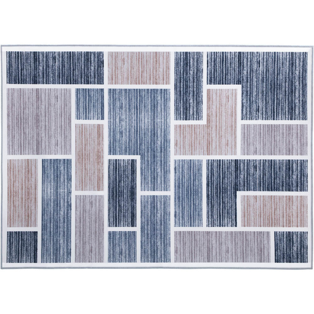 Oblo 160x230cm Area Rug Soft Short Pile Modern Grey