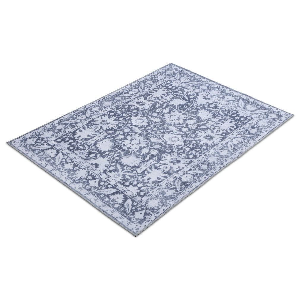 Fafi 160x230cm Large Modern Area Rug Soft Short Pile Blue