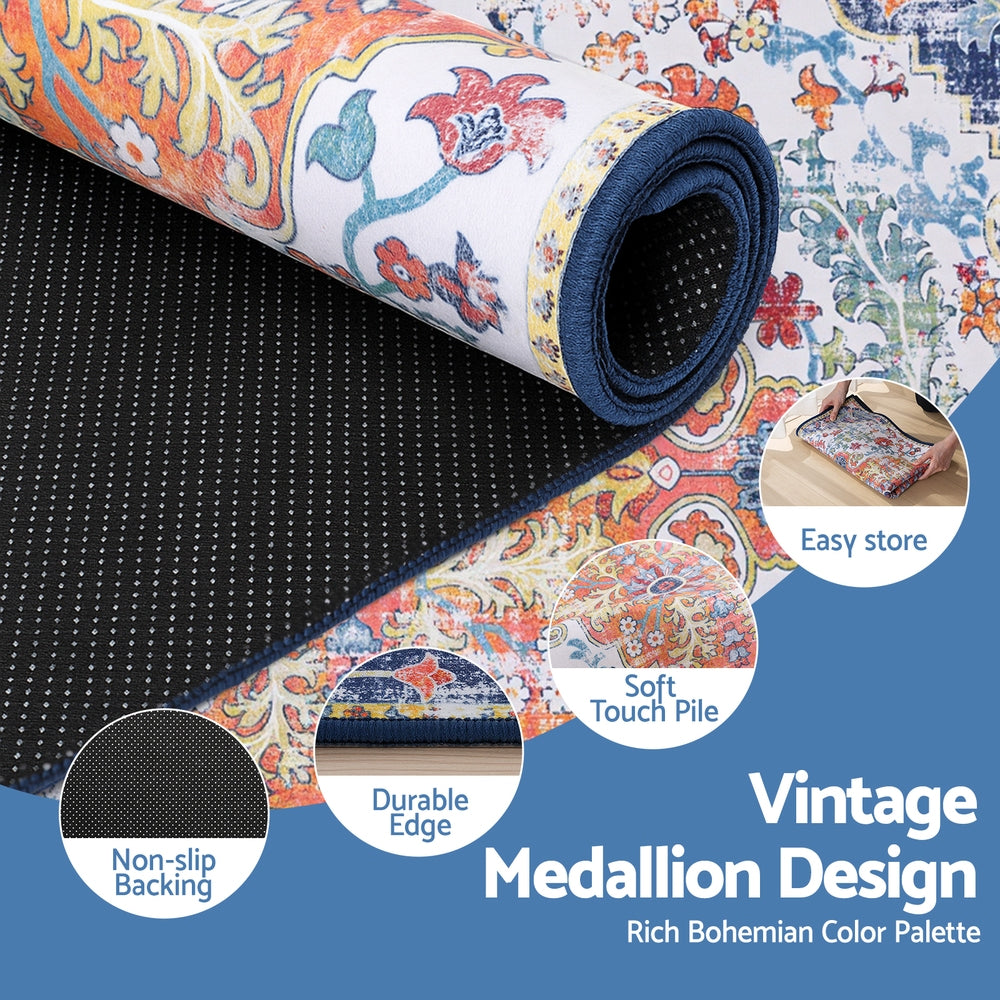 Artiss Floor Rug 240X340cm Large Washable Geometric Area Rug Modern Carpet Mat